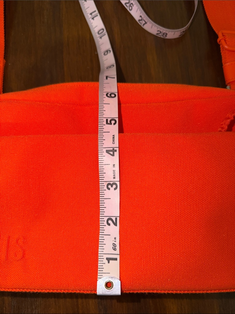 BEIS Bright Orange Crossbody Canvas Bag - Picture 10 of 15